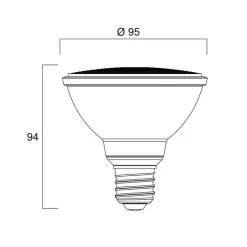 Sylvania LED-reflektorpære E27 11W PAR30 3.000K dæmpbar 36° 820lm