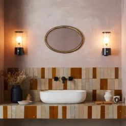 Tala LED-væglampe Muse Portable, IP44, sort, dæmpbar