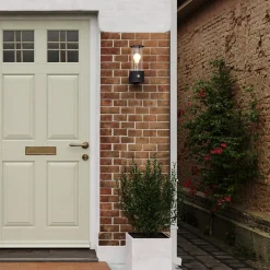 Tala LED-væglampe Muse Portable, IP44, sort, dæmpbar