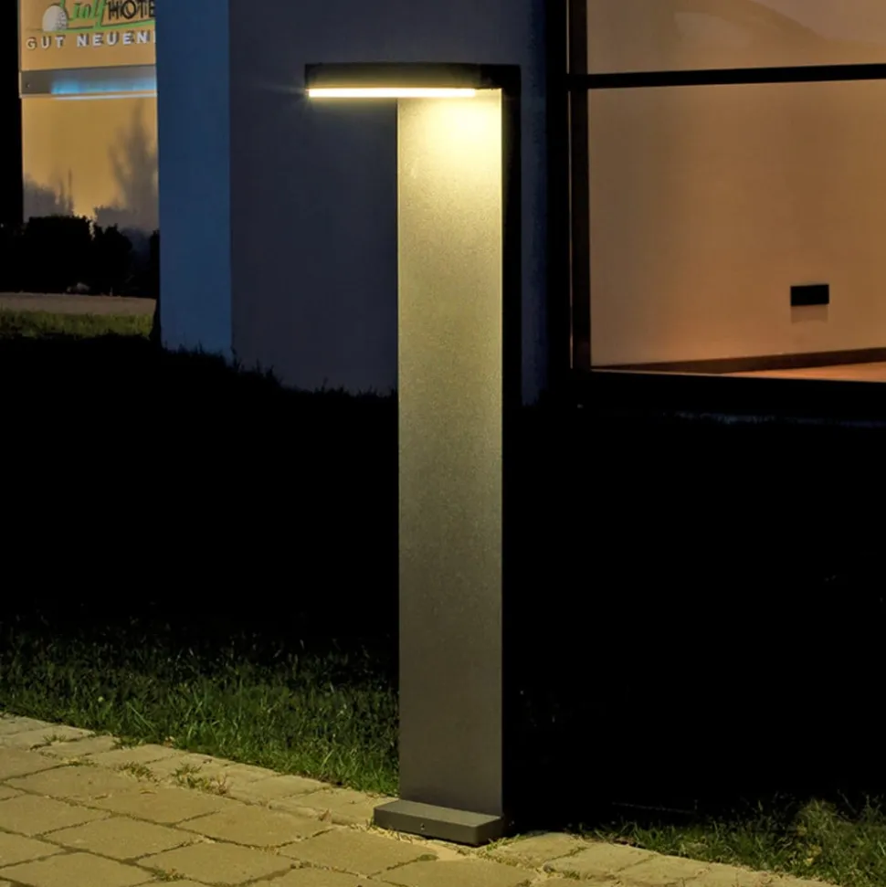 Tamar LED-stibelysning i aluminium i antracit