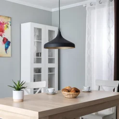 Tattoo 2641 hængelampe, Ø36cm, sort/guld