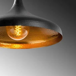 Tattoo 2641 hængelampe, Ø36cm, sort/guld