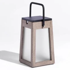 Tecka soldrevet LED-lanterne, bærbar, DuraTek 25cm