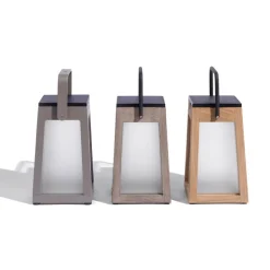 Tecka soldrevet LED-lanterne, bærbar, DuraTek 25cm