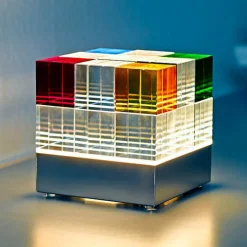 TECNOLUMEN Cubelight Move bordlampe, farverig