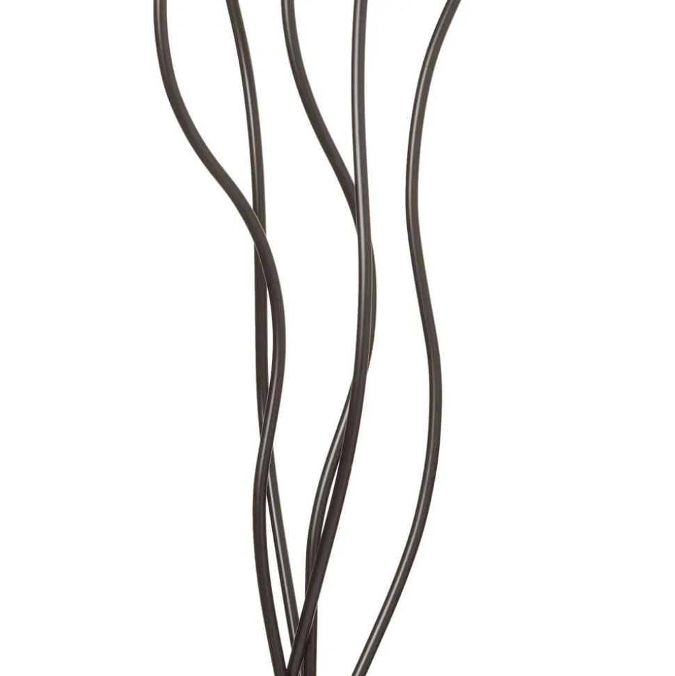 Tekstil gulvlampe Colori med 5 lyskilder farvet