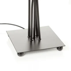 Tekstil gulvlampe Colori med 5 lyskilder farvet