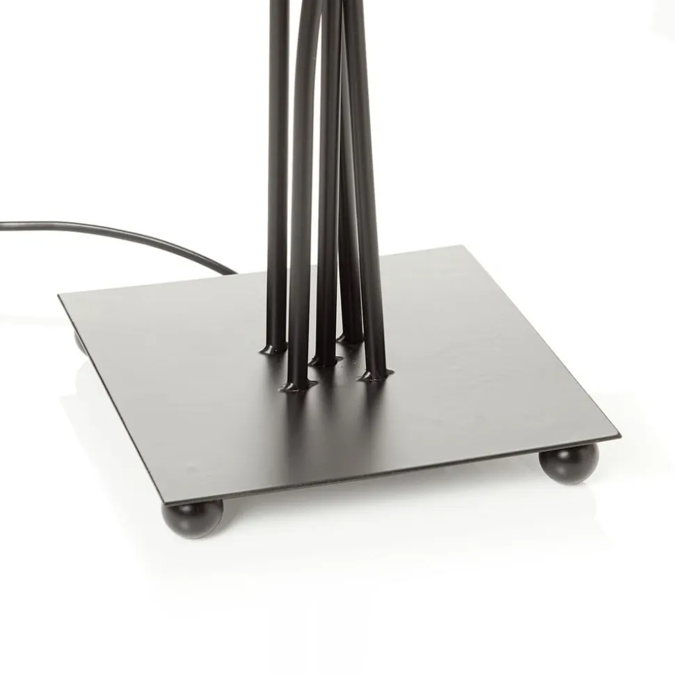 Tekstil gulvlampe Colori med 5 lyskilder farvet