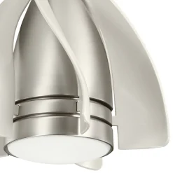 Terna LED-loftventilator, nikkel/creme