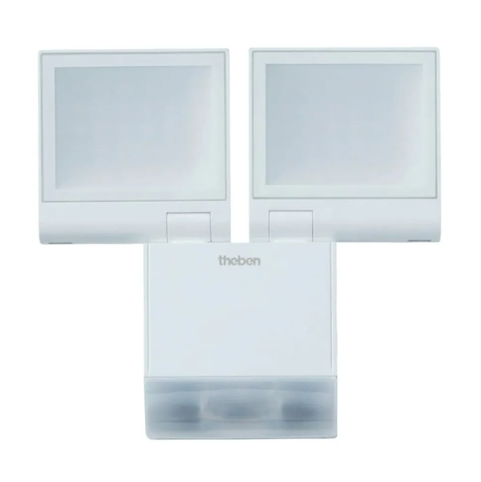 Theben udendørs LED-væglampe theLeda S17-100, hvid, sensor