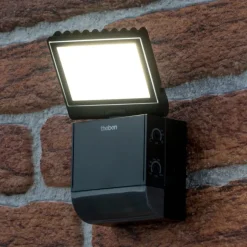 Theben udendørs LED-væglampe theLeda S8-100, sort, sensor