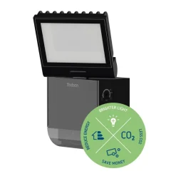 Theben udendørs LED-væglampe theLeda S8-100, sort, sensor