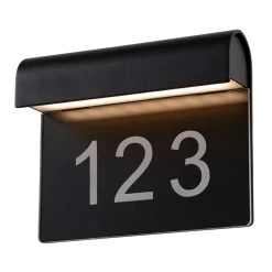 Thesi LED husnummerlampe, sort