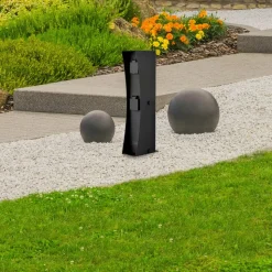 Tilslut D2-sokkel, sort