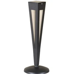 Tinka soldrevet fakkel med sensor, 62 cm, grå