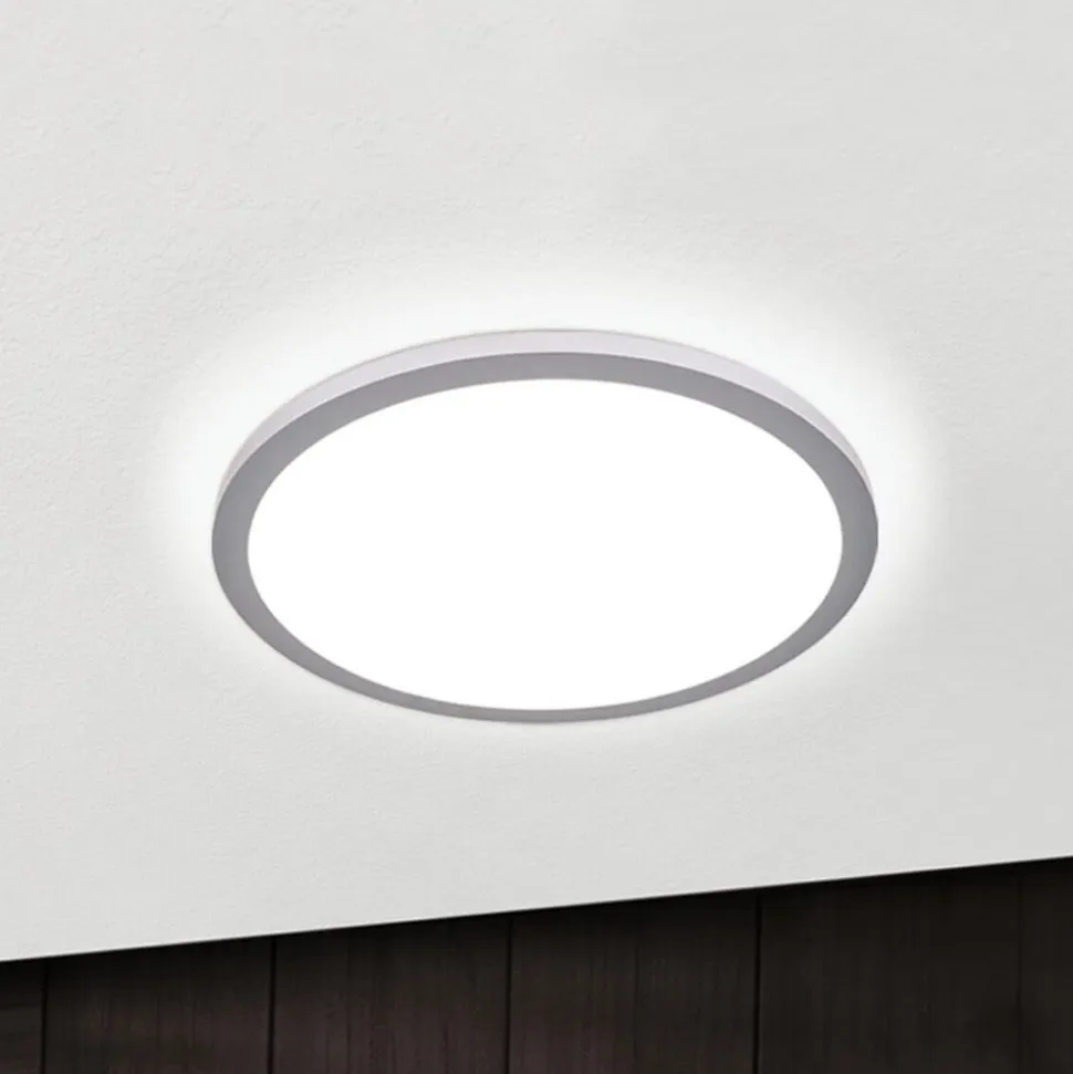 Titanfarvet LED loftlampe Aria, dæmpbar - 40 cm