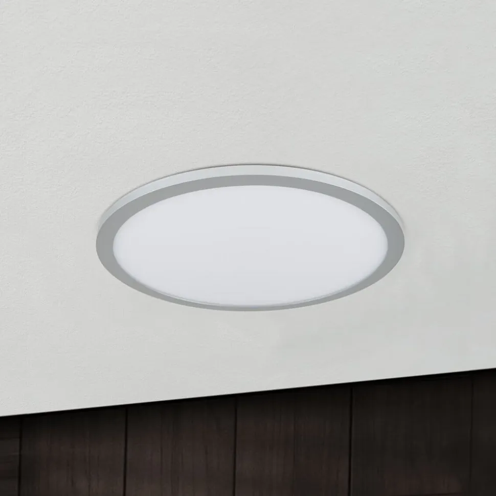 Titanfarvet LED loftlampe Aria, dæmpbar - 40 cm