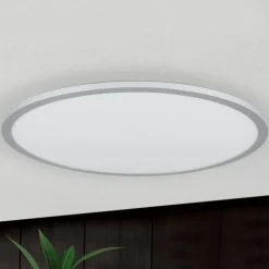 Titanfarvet LED loftlampe Aria, dæmpbar - 60 cm