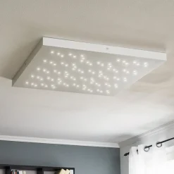 Titus LED-loftlampe, hvid, 75x75 cm