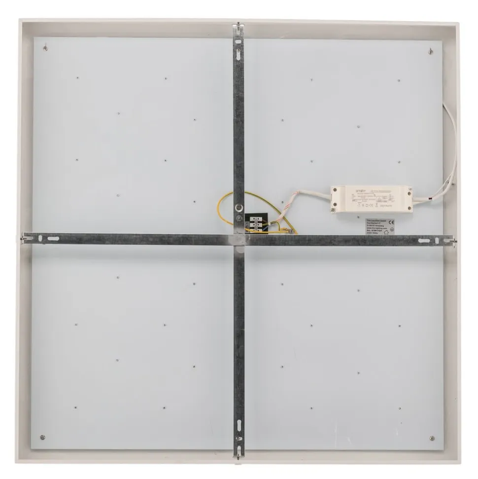 Titus LED-loftlampe, hvid, 75x75 cm