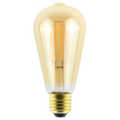ToLEDo E27 LED-pære RT ST64 6 W 825 guld, dæmpes