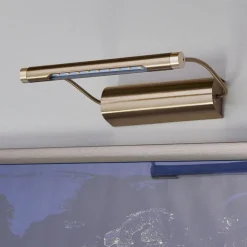 Tommy LED-billedlampe, messingfarvet, batteridrevet