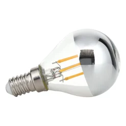 Topforspejlet LED-pære E14 4W varmhvid, dæmpbar