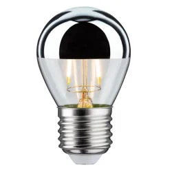 Topforspejlet pære E27 drop 827silver 2,6W