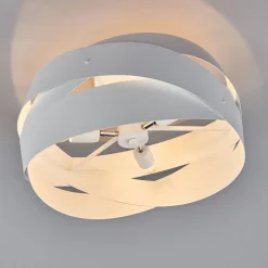 Tornado - smukt designet loftslampe i hvid