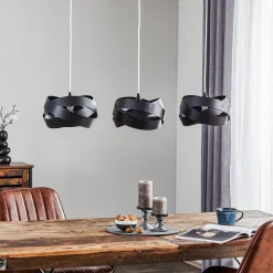 Tornado hængelampe, 3 lyskilder, sort