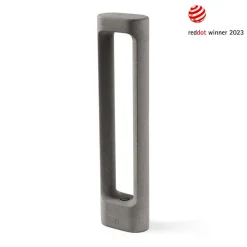 Totem LED-vejlampe, grå, beton, højde 61,1 cm