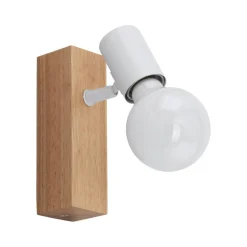 Townshend 3 væglampe af træ, hvid