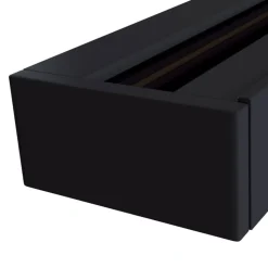 Track 1-faset skinne i sort, 100 cm