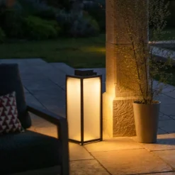 Tradition LED-solcellelanterne, antracit, højde 65 cm