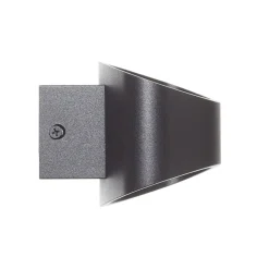 Trame LED-væglampe, oval form i sort