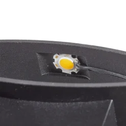 Trame LED-væglampe, oval form i sort