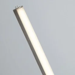Tribeca LED-gulvlampe, sølv/opalhvid, metal, CCT, 150 cm