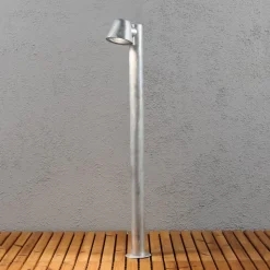 Trieste gadelampe af stål, galvaniseret