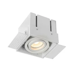 Trimless indbygningsspot, 1 lyskilde, hvidt
