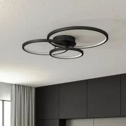 Trio WiZ Aaron smart LED-loftlampe, antracit