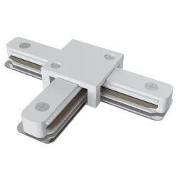 T-stikskinne, 1-fase skinne, hvid