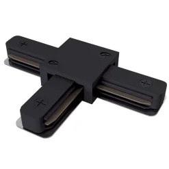 T-stikskinne, 1-fase skinne, sort