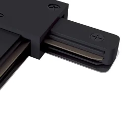 T-stikskinne, 1-fase skinne, sort