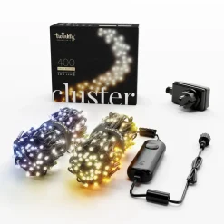 Twinkly LED-lyskæde, CCT, sort, 400 lys, 6 m