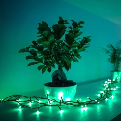 Twinkly RGB lyskæder, sort, 250 lys 20m