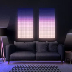 Twinkly RGB-firkanter sort, IP20, 1+5 startsæt