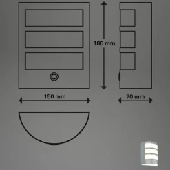 Udendørs LED-væglampe 3793014, kromfarvet, dæmpbar, IP44