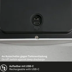 Udendørs LED-væglampe 3793014, kromfarvet, dæmpbar, IP44