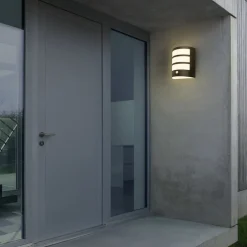 Udendørs LED-væglampe 3795015, sort, sensor, IP44