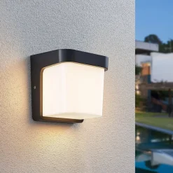 Udendørs LED-væglampe Adenike uden sensor